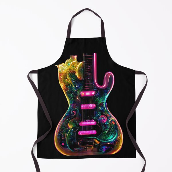 Item preview, Gfab Bfab Gen Ai FFab ABAI Surreal Trends Clothing Neon Electric guitar designed and sold by Surrealtrends.