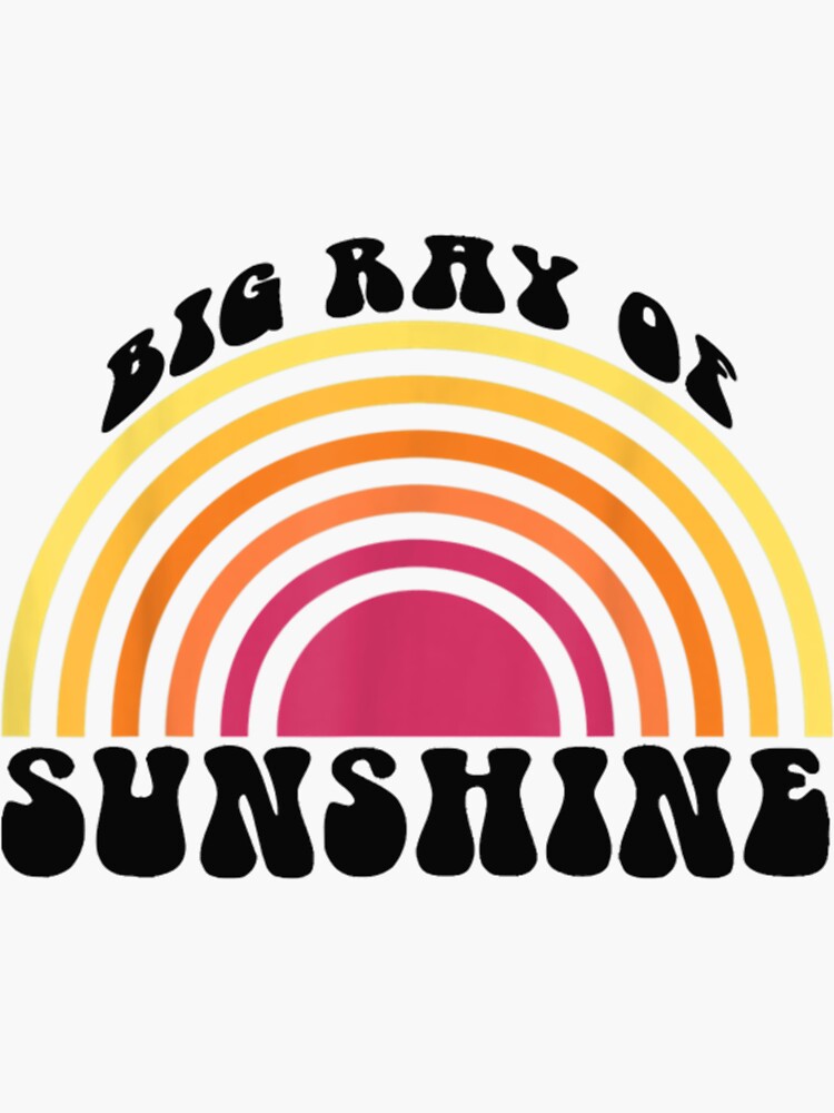 "Big Ray of Sunshine Pledge Rush Alumnae Sorority" Sticker for Sale by