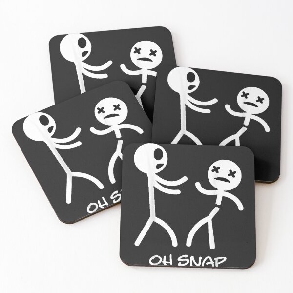 Item preview, Oh Snap Stick Figure Stickman Doodle Scribble Printed Funny designed and sold by Velmagzr.