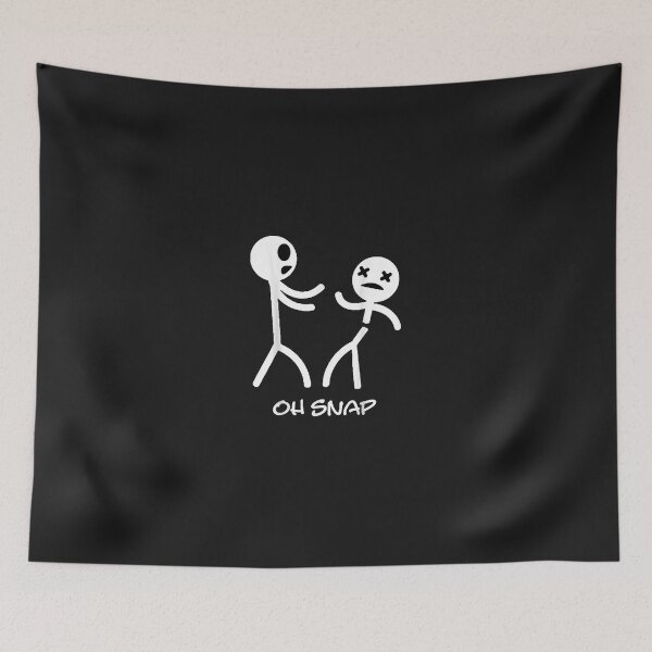 Item preview, Oh Snap Stick Figure Stickman Doodle Scribble Printed Funny designed and sold by Velmagzr.