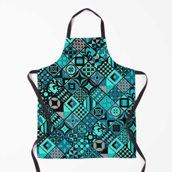 Item preview, Tropical Colored Tile Patterns designed and sold by sunnthreads.