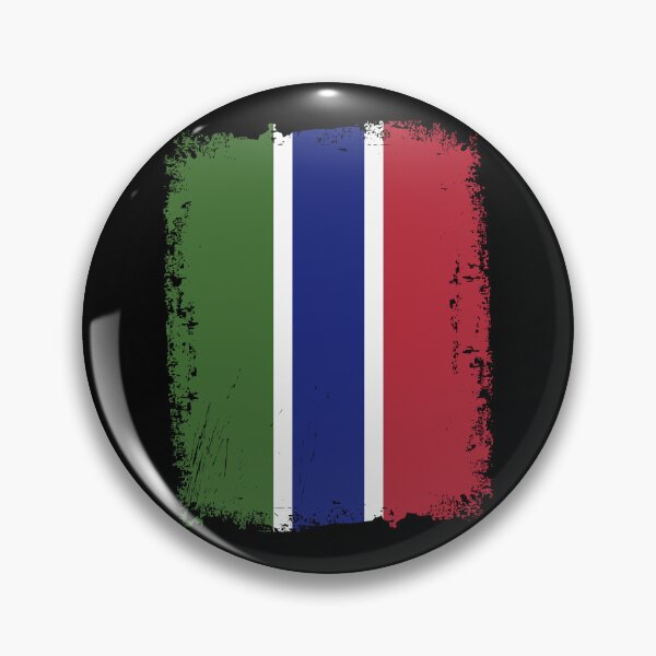 Item preview, The Gambia Flag Distressed designed and sold by rafaeltto.
