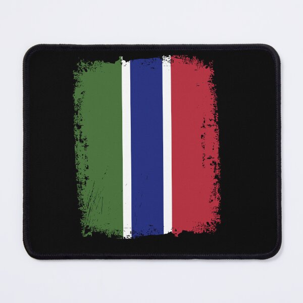 Item preview, The Gambia Flag Distressed designed and sold by rafaeltto.