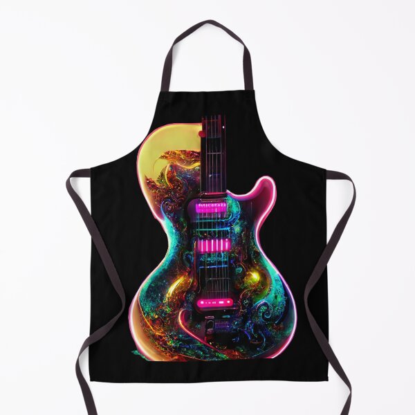 Item preview, Gfab Bfab Gen Ai FFab ABAI Surreal Trends Clothing Neon Electric guitar designed and sold by Surrealtrends.