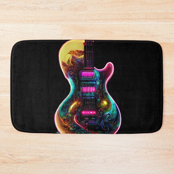 Item preview, Gfab Bfab Gen Ai FFab ABAI Surreal Trends Clothing Neon Electric guitar designed and sold by Surrealtrends.