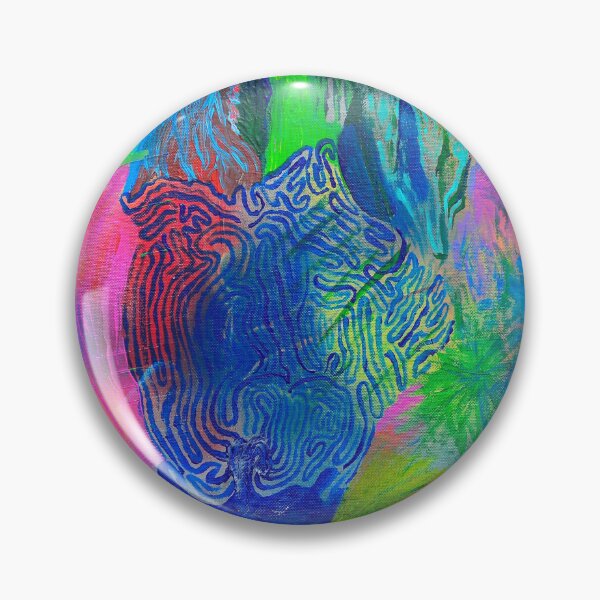 Item preview, Psychedelic Brain Abstract Painting designed and sold by JohnDanielLuke.