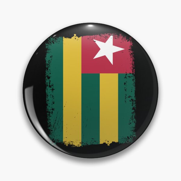 Item preview, Togo Flag Distressed designed and sold by rafaeltto.