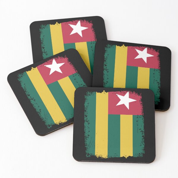 Item preview, Togo Flag Distressed designed and sold by rafaeltto.