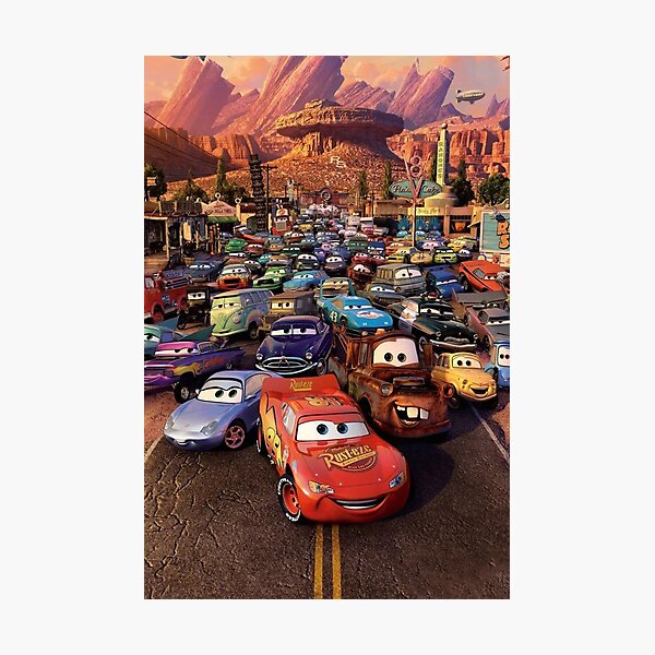 Cars Hometown Photographic Print