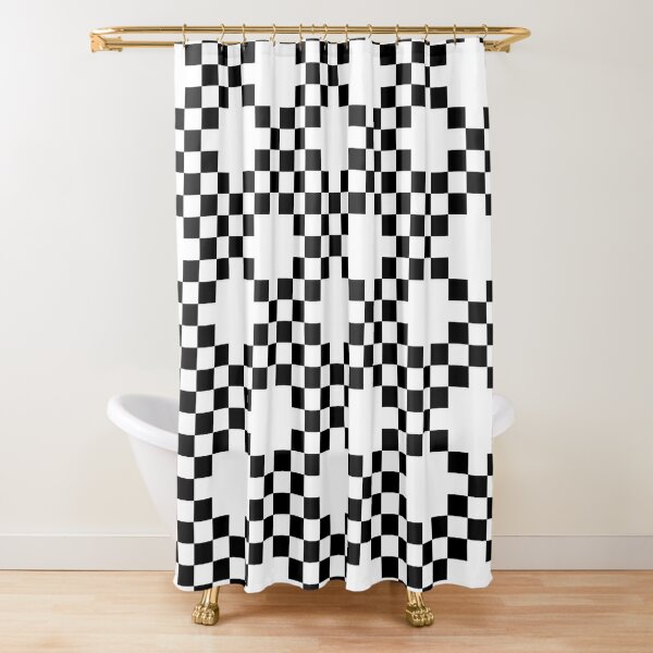 Black And White Shower Curtains for Sale