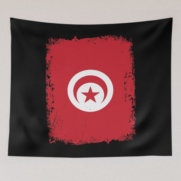 Item preview, Tunisia Flag Distressed designed and sold by rafaeltto.