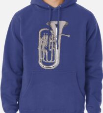 Sudadera con capucha Euphonium de plata grande