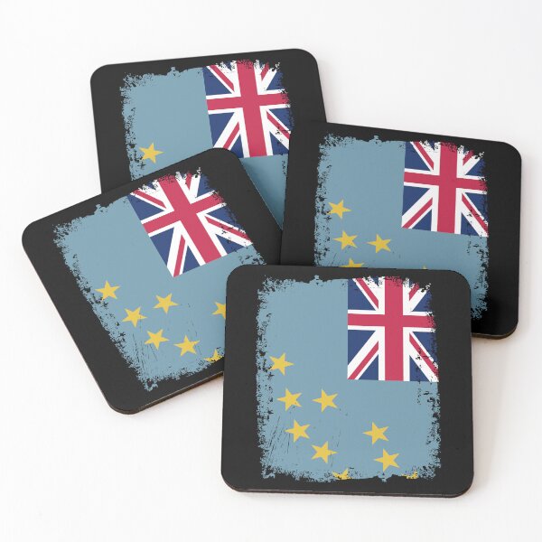 Item preview, Tuvalu Flag Distressed designed and sold by rafaeltto.