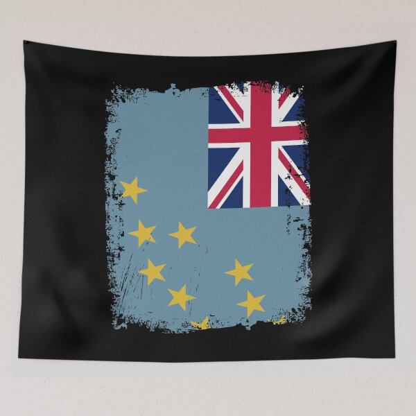 Item preview, Tuvalu Flag Distressed designed and sold by rafaeltto.