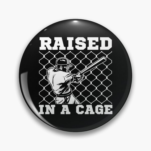 Item preview, Funny Raised In A Cage Baseball Coach Catcher Pitcher designed and sold by MichelSorour.
