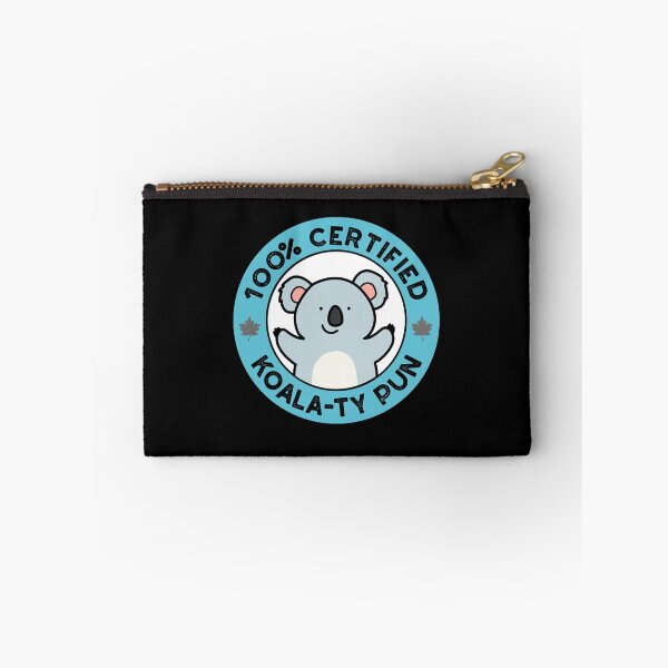 Item preview, 100% Certified Koala-ty Pun Funny Koala Puns (Dark BG) designed and sold by punnybone.