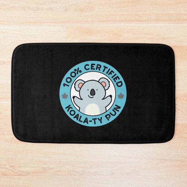 Item preview, 100% Certified Koala-ty Pun Funny Koala Puns (Dark BG) designed and sold by punnybone.