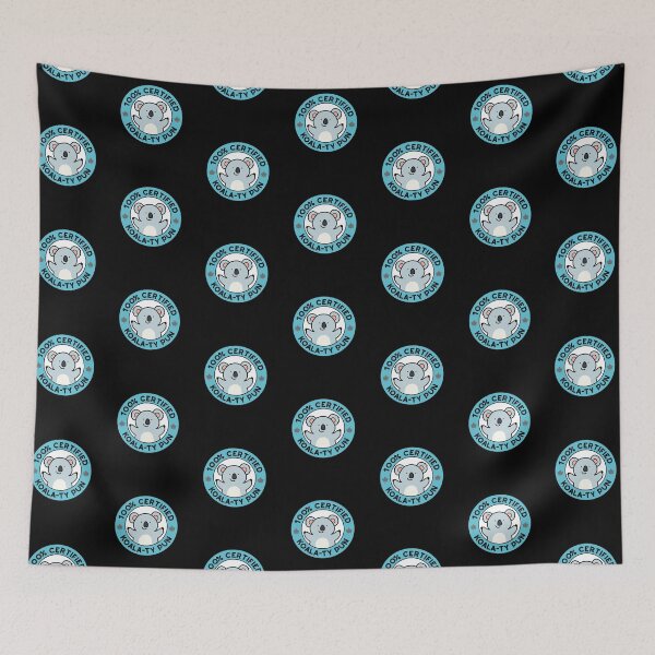 Item preview, 100% Certified Koala-ty Pun Funny Koala Puns (Dark BG) designed and sold by punnybone.