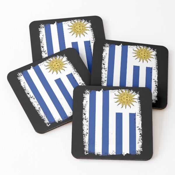 Item preview, Uruguay Flag Distressed designed and sold by rafaeltto.