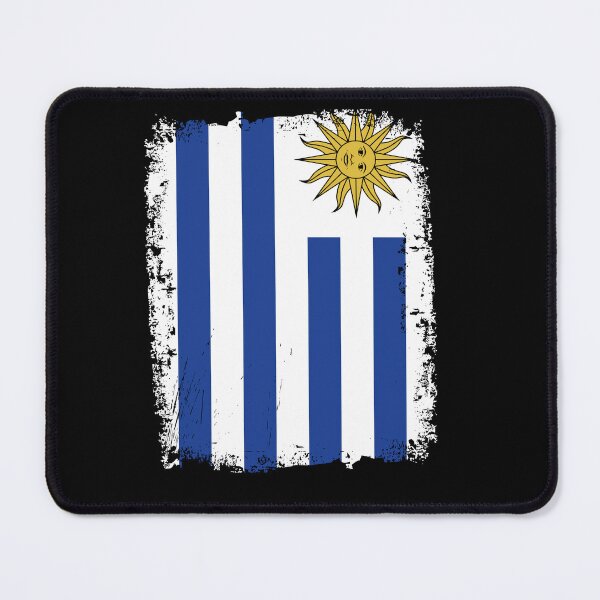 Item preview, Uruguay Flag Distressed designed and sold by rafaeltto.