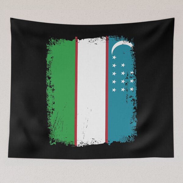 Item preview,  Uzbekistan Flag Distressed designed and sold by rafaeltto.