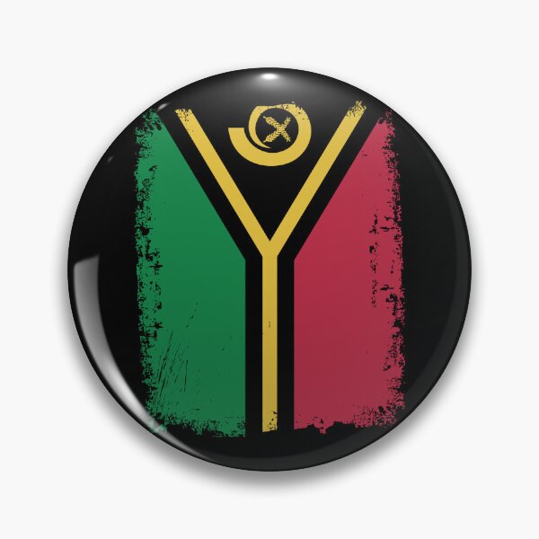 Item preview, Vanuatu Flag Distressed designed and sold by rafaeltto.