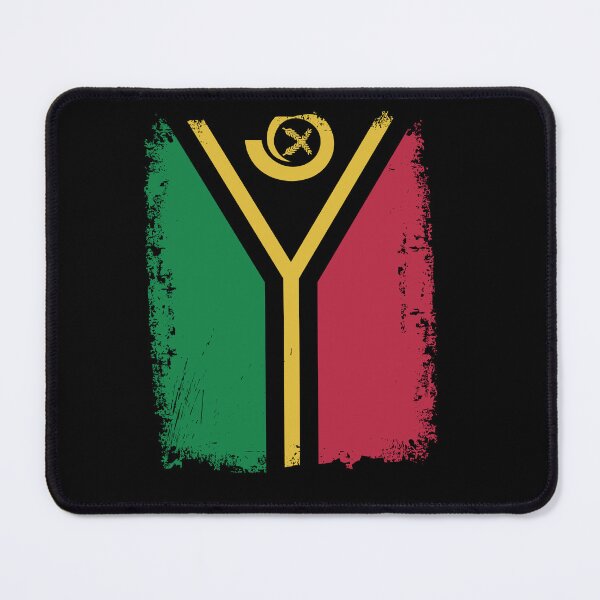Item preview, Vanuatu Flag Distressed designed and sold by rafaeltto.