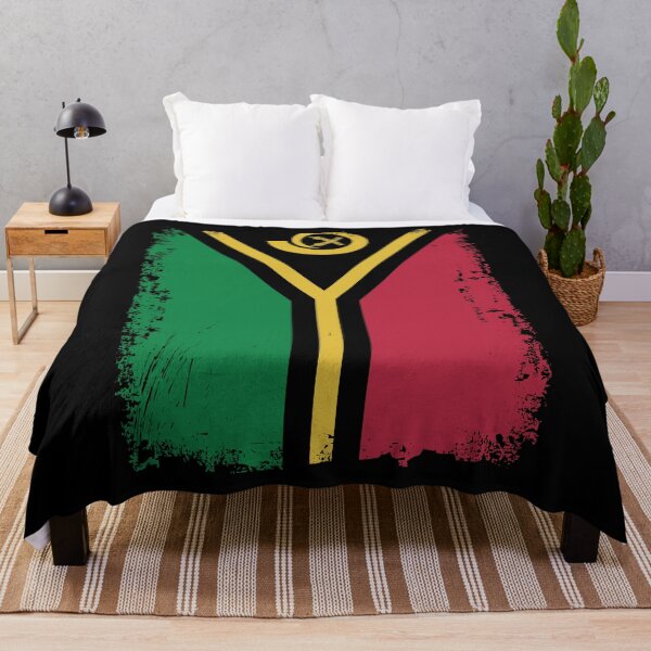 Item preview, Vanuatu Flag Distressed designed and sold by rafaeltto.