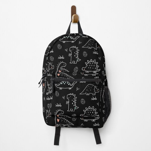 Item preview, Cute Dinosaur line art pattern (Black) designed and sold by CherieTree.