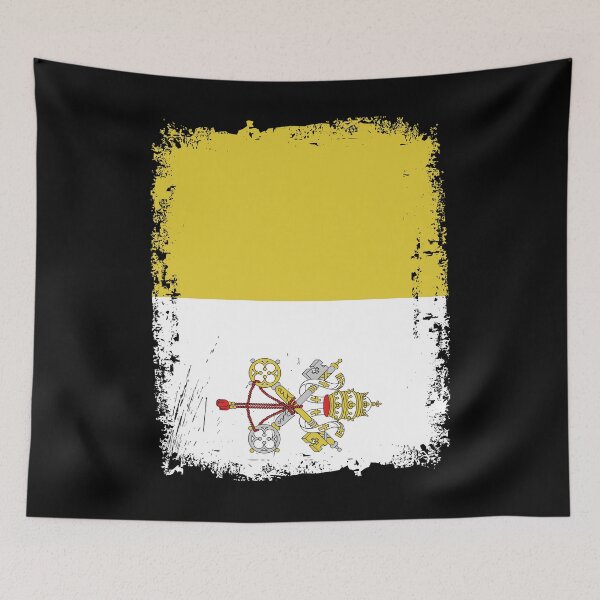 Item preview, Vatican City State Flag Distressed designed and sold by rafaeltto.