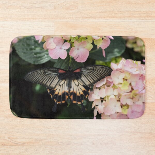 Item preview, The Enchantment of Butterflies - a Gorgeous Swallowtail Complementing the Hydrangeas  designed and sold by Georgia Mizuleva.