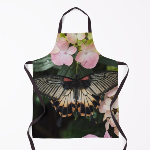 Item preview, The Enchantment of Butterflies - a Gorgeous Swallowtail Complementing the Hydrangeas designed and sold by Georgia Mizuleva.