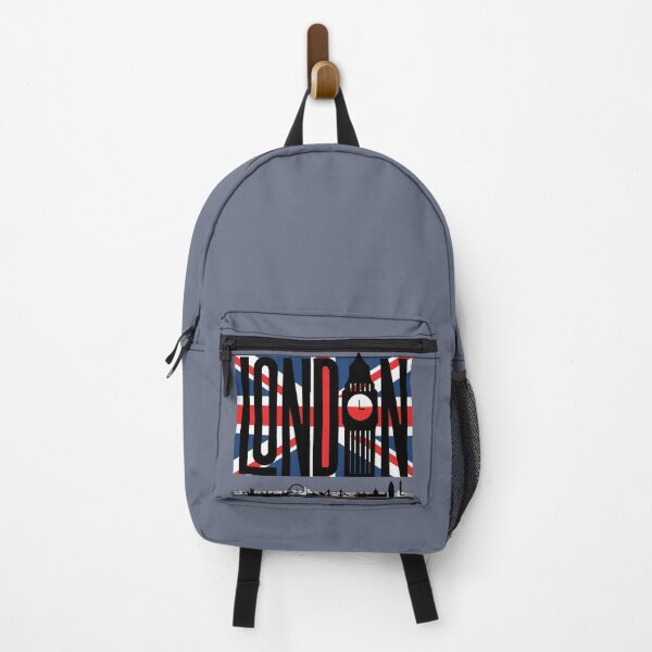 Item preview, London, illustration with flag and landscape representative of the city of London. designed and sold by Malogue.