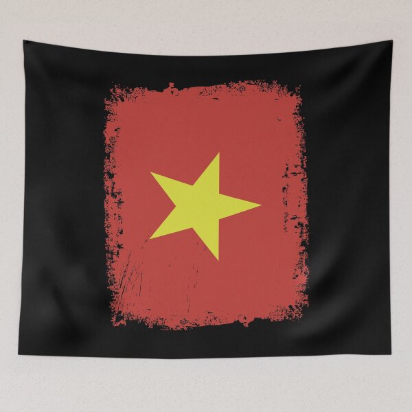 Item preview, Vietnam State Flag Distressed designed and sold by rafaeltto.