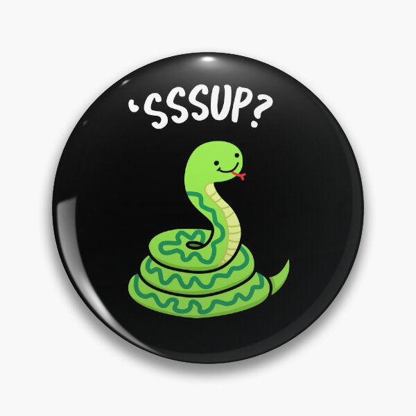 Item preview, Sssup Funny Hissing Snake Puns (Dark BG) designed and sold by punnybone.