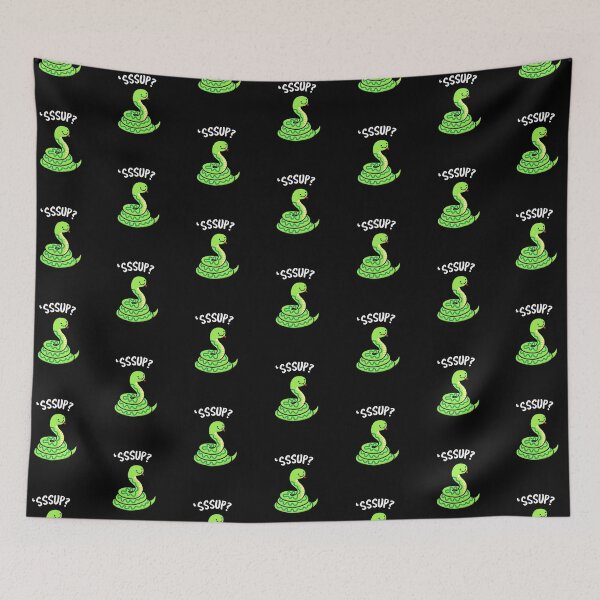 Item preview, Sssup Funny Hissing Snake Puns (Dark BG) designed and sold by punnybone.