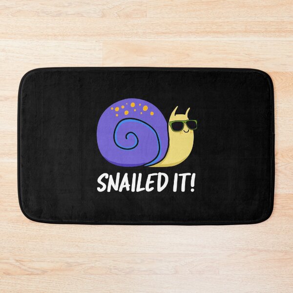 Item preview, Snailed It Funny Snail Puns (Dark BG) designed and sold by punnybone.