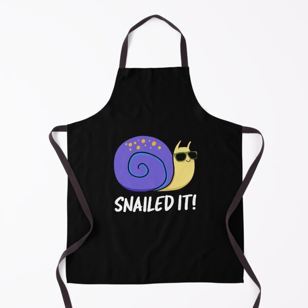 Item preview, Snailed It Funny Snail Puns (Dark BG) designed and sold by punnybone.