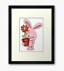 Cute Bunny Framed Print