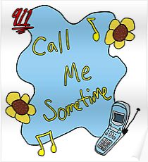 911/Mr. Lonely CALL ME SOMETIME Poster