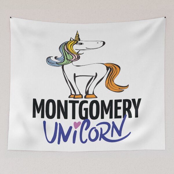 Item preview, Montgomery Unicorn Cartoon designed and sold by FiveNiches.