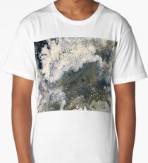 Acrylic Pour Turned Vector 2 Long T-Shirt