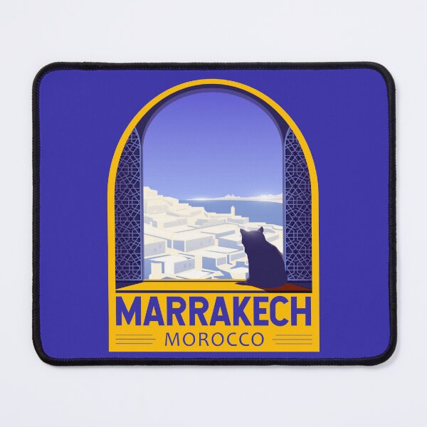 Item preview, Marrakech Morocco Retro Emblem designed and sold by KrisSidDesigns.