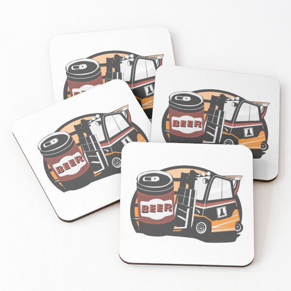 Item preview, Forklift rushing with a can of beer. designed and sold by CallasgerJumble.
