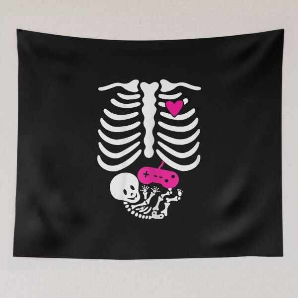 Item preview, Womens Womens Skeleton Baby Gamer Pregnant Xray Cage for Halloween designed and sold by Gormgunnarsson.