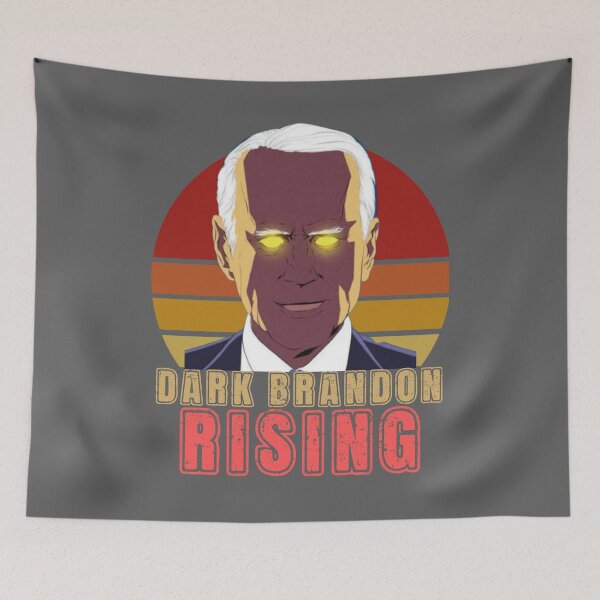 Item preview, Copy of Dark Brandon Rising Joe Biden Funny Political Liberal Meme, Political Joe Biden Meme designed and sold by MoTeesMo.