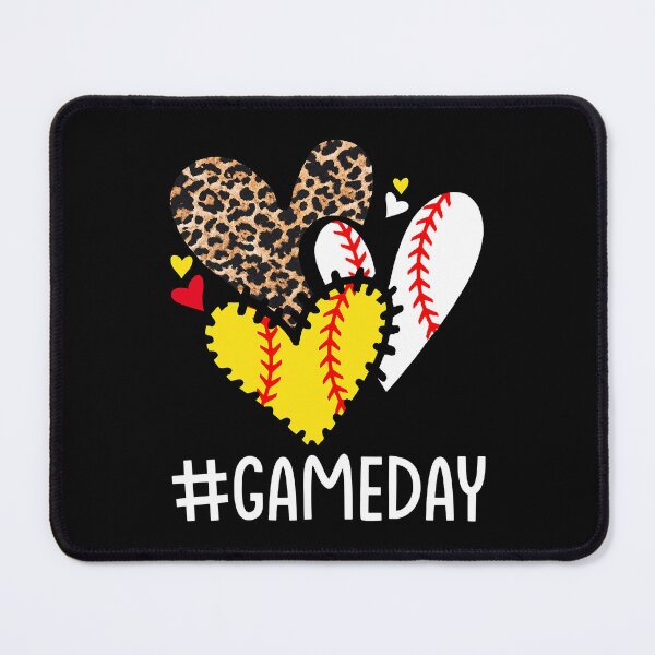 Item preview, Game Day Leopard Hearts Softball Mom Baseball Mother's Day designed and sold by MichelSorour.