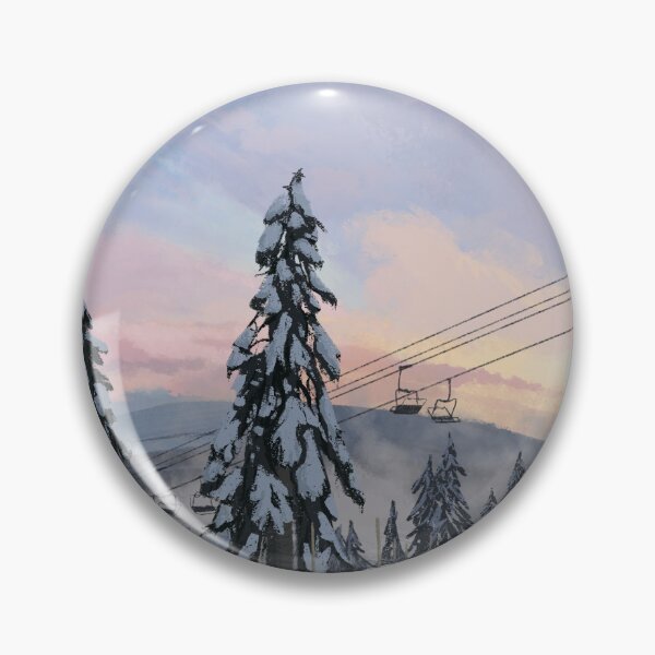 Item preview, Snow Slopes Landscape Illustration designed and sold by erikulu.