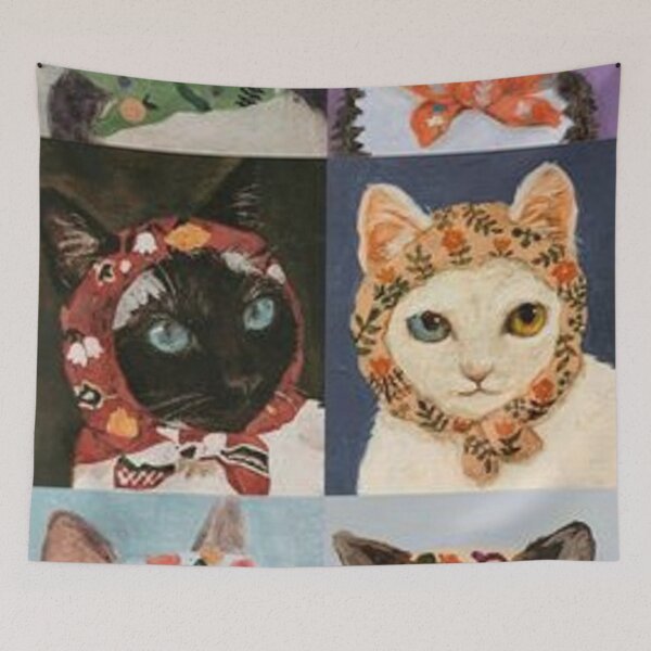 Item preview, fancy cat in scarf  designed and sold by summerwar37.