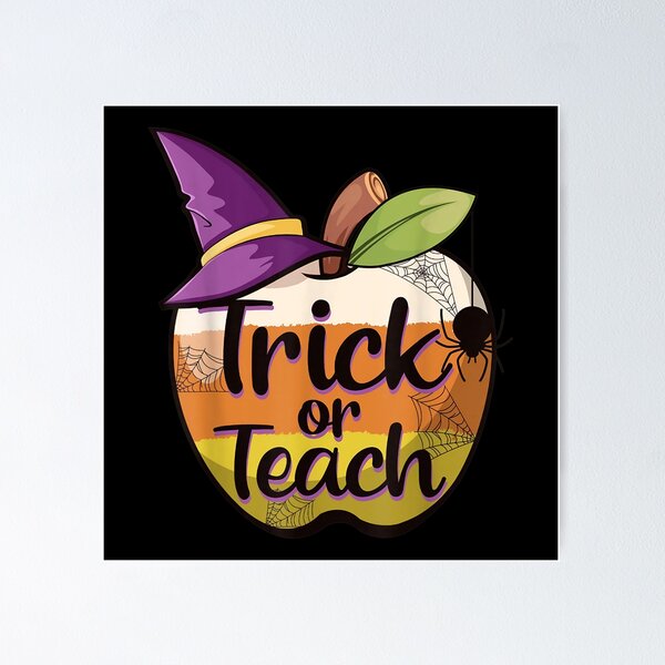 Item preview, Trick Or Teach Funny apple Teacher Halloween Costume 2022 designed and sold by Edgarolander.